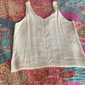 Chic Cream Knit Camisole